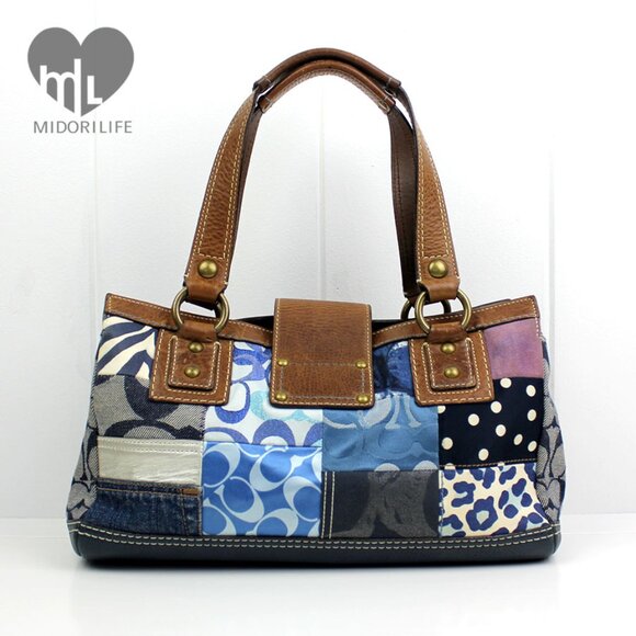 COACH Legacy Patchwork Shoulder Bag Satchel - Picture 4 of 12